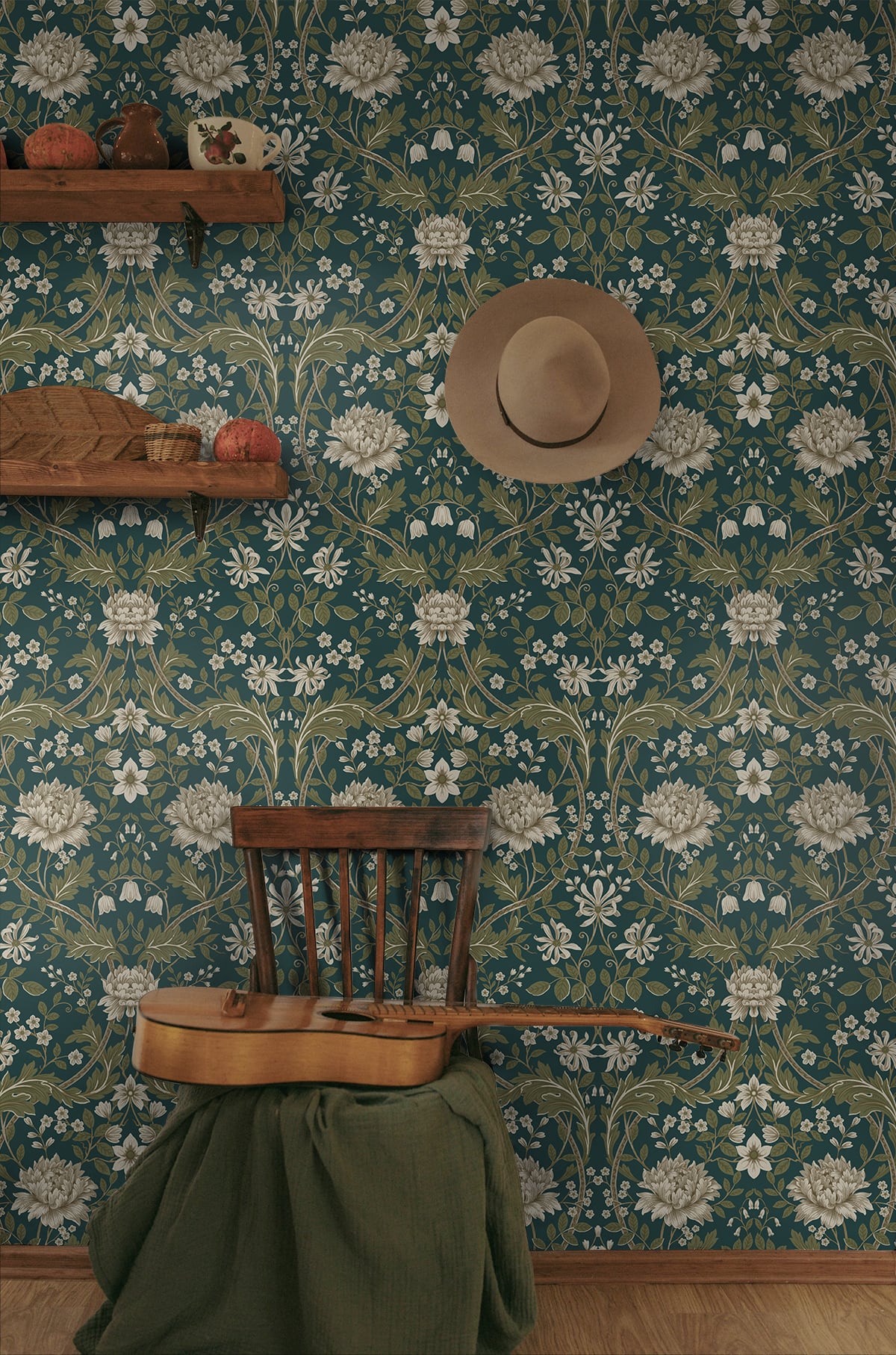 Honeysuckle Trail Vinyl Wallpaper