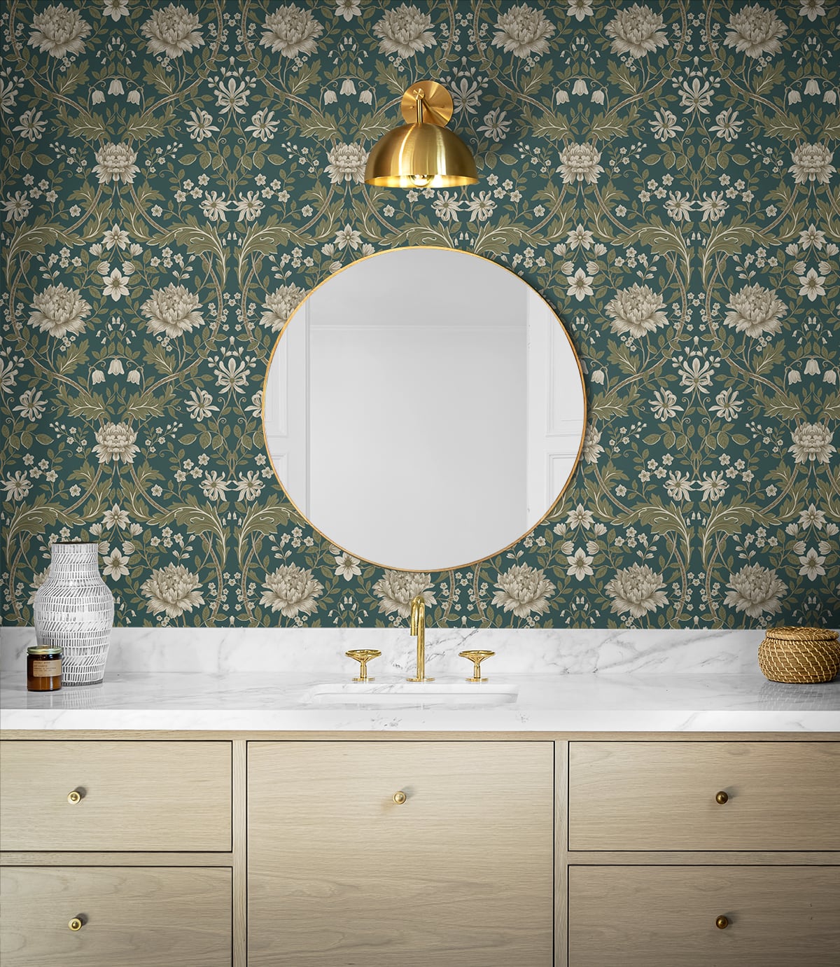 Honeysuckle Trail Vinyl Wallpaper