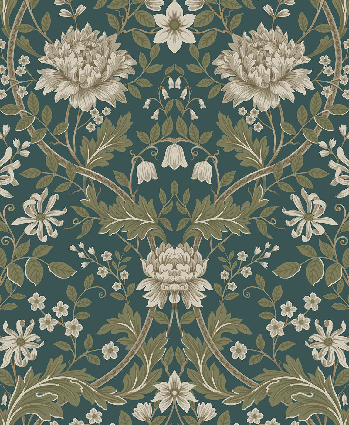 Honeysuckle Trail Vinyl Wallpaper
