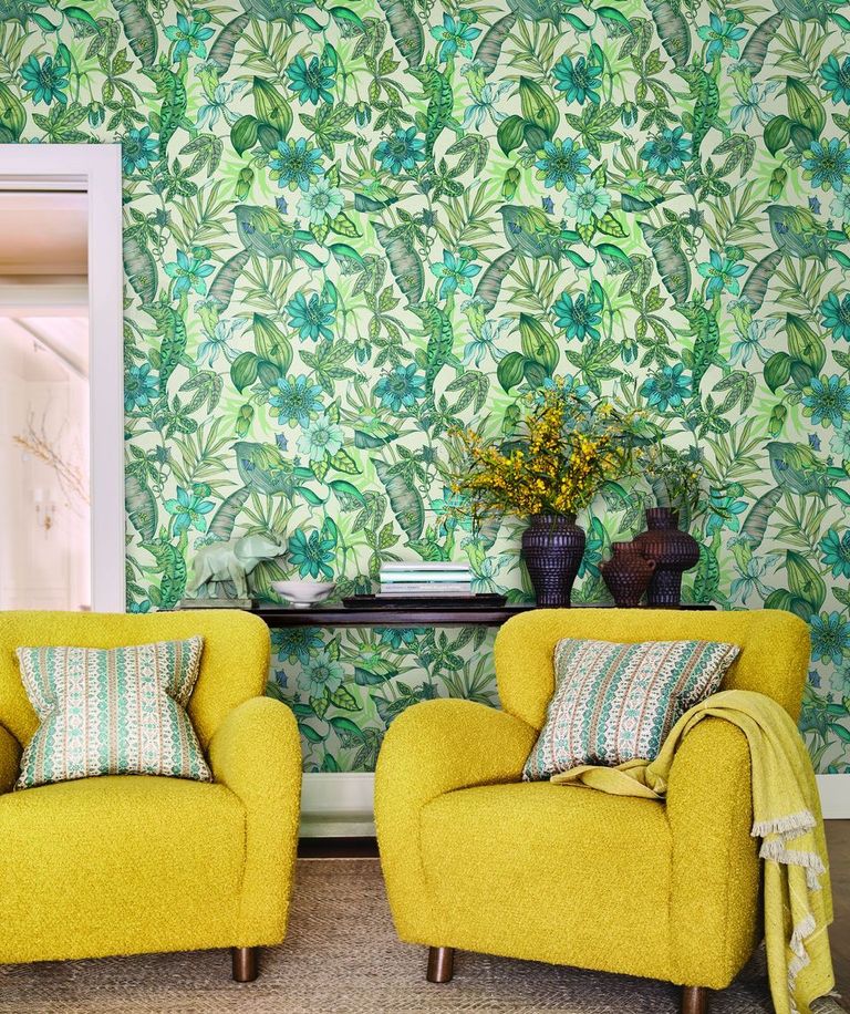 Pasadena Rainforest Non-woven Unpasted Wallpaper