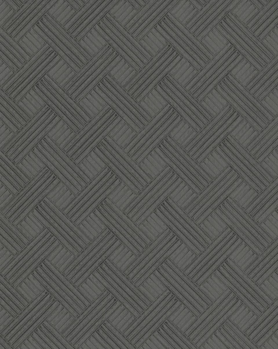 Orlando Wickwork Texture Fabric Backed Vinyl Unpasted Wallpaper