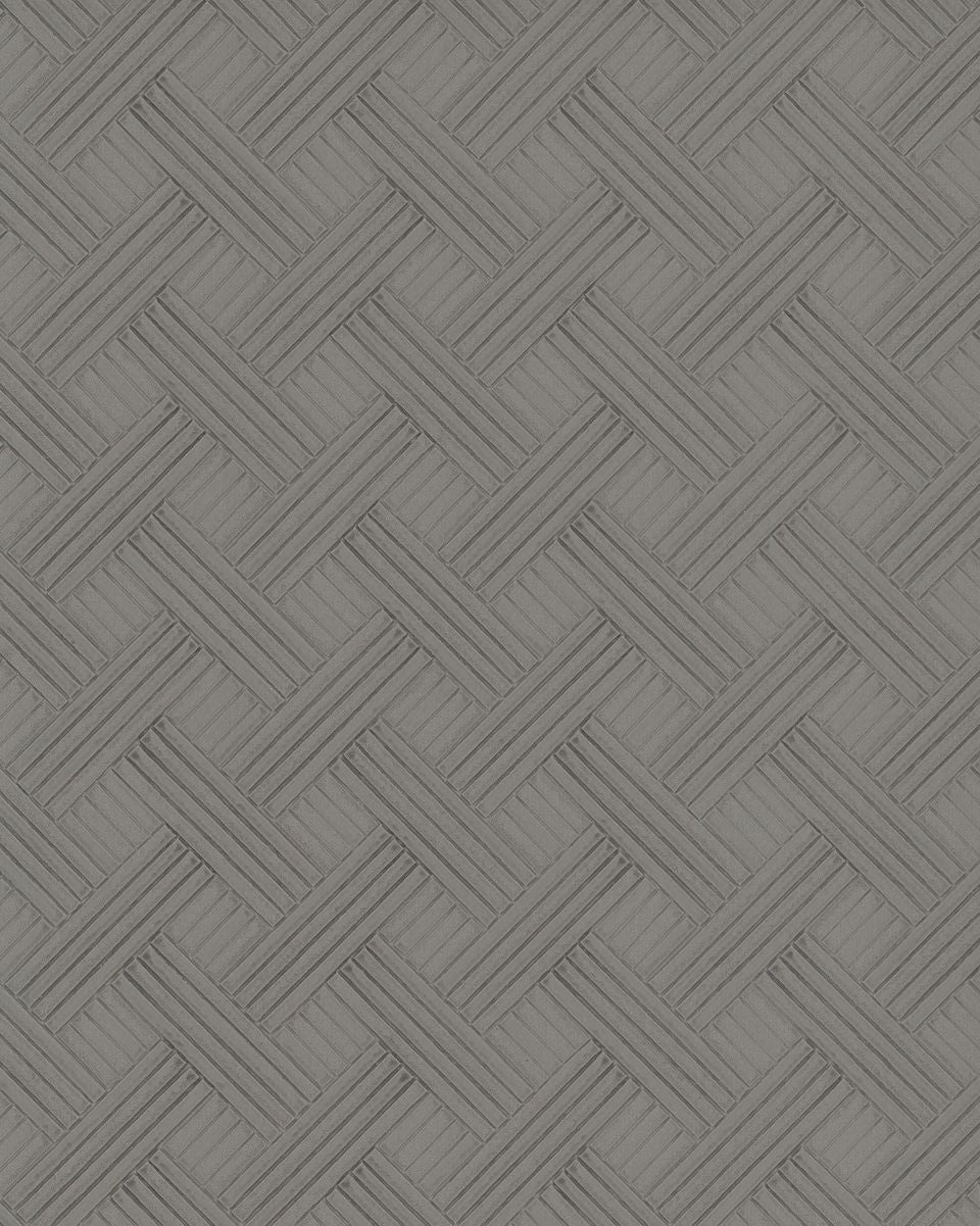 Orlando Wickwork Texture Fabric Backed Vinyl Unpasted Wallpaper