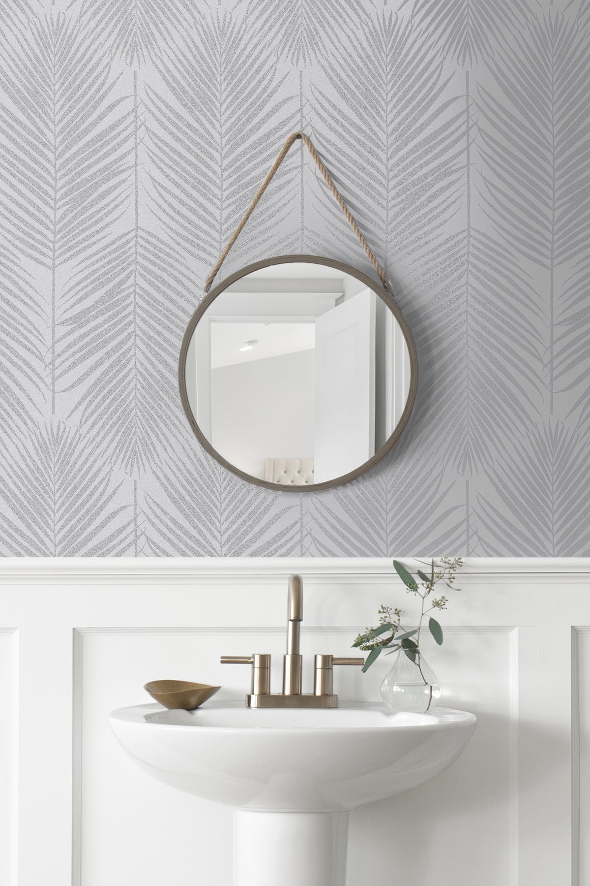 Downey, Persei Palm, 20.9 in. x 33 ft. = 57.5 sq. ft, Wallpaper Roll