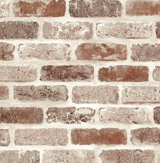 Washed Brick Vinyl Wallpaper