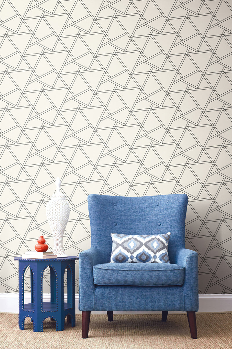 Railroad Geometric Vinyl Wallpaper