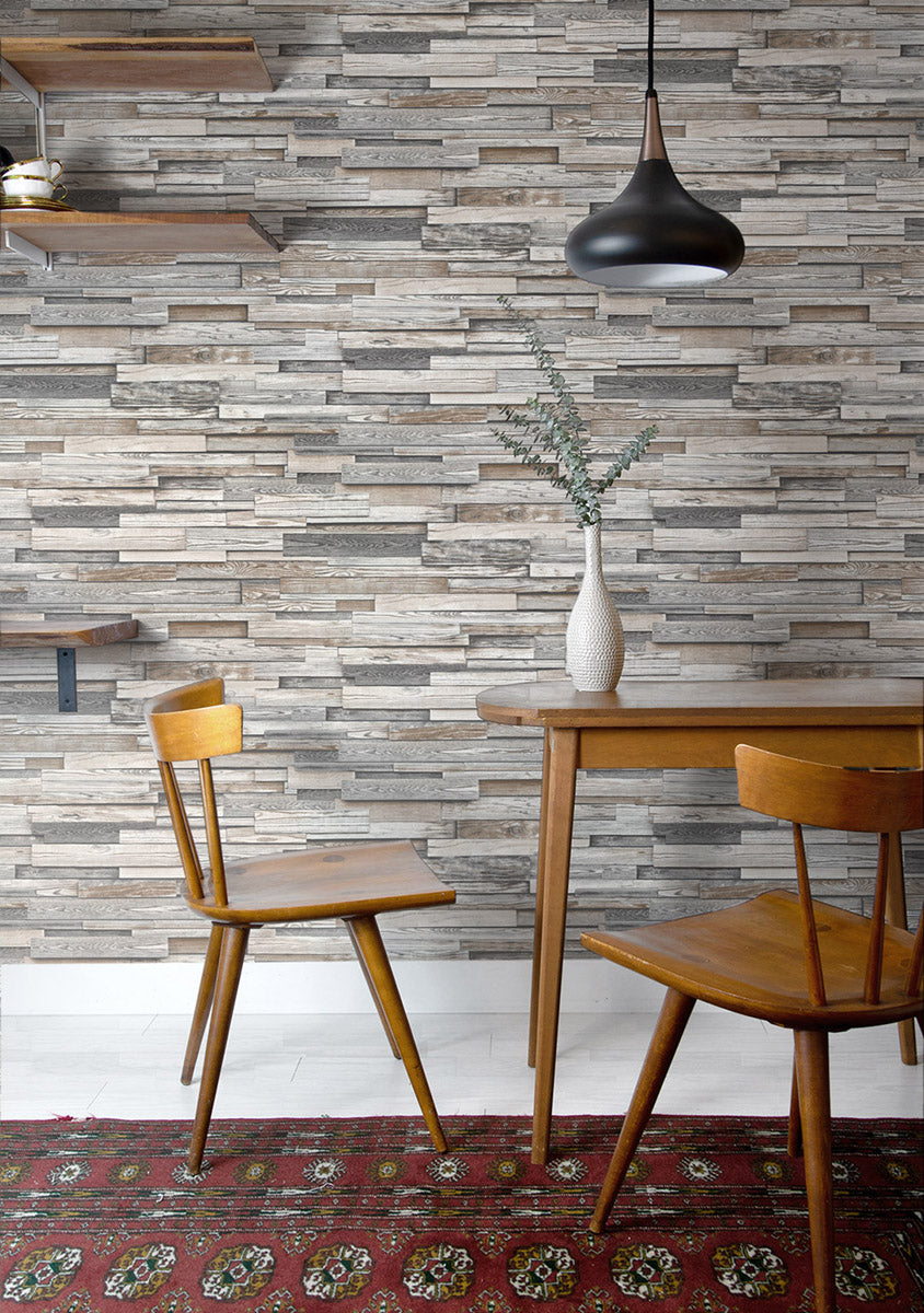 Reclaimed Plank Vinyl Wallpaper