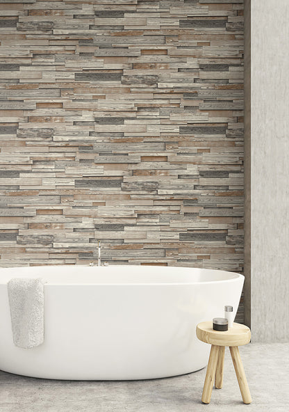 Reclaimed Plank Vinyl Wallpaper