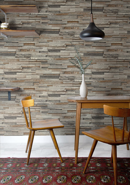 Reclaimed Plank Vinyl Wallpaper