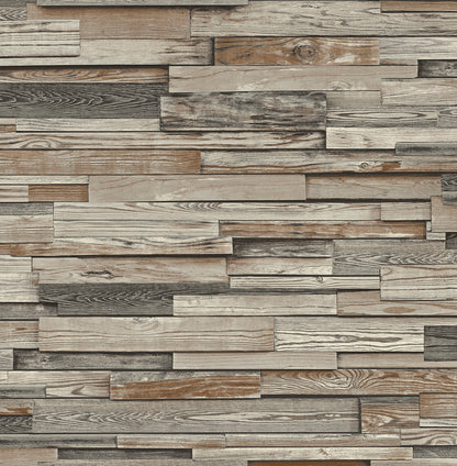 Reclaimed Plank Vinyl Wallpaper