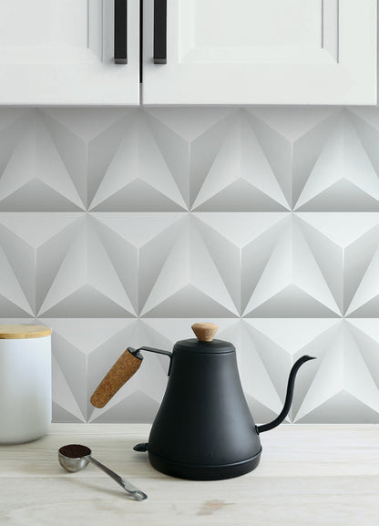 Triangle Origami Vinyl Wallpaper