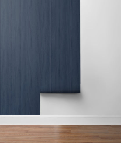 Wood Panel Vinyl Wallpaper