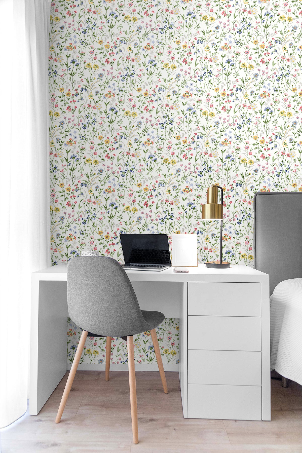 Wildflowers Vinyl Wallpaper