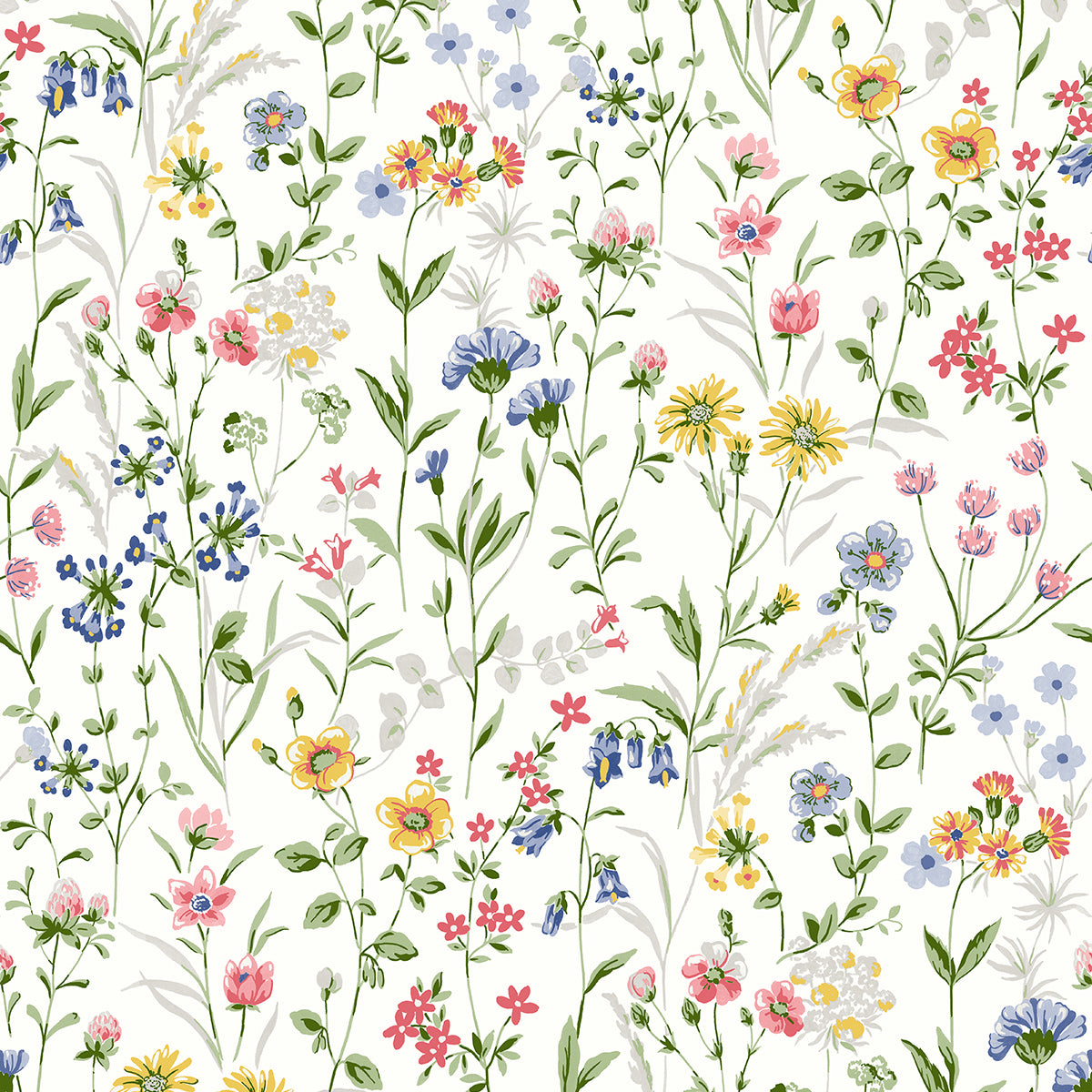 Wildflowers Vinyl Wallpaper