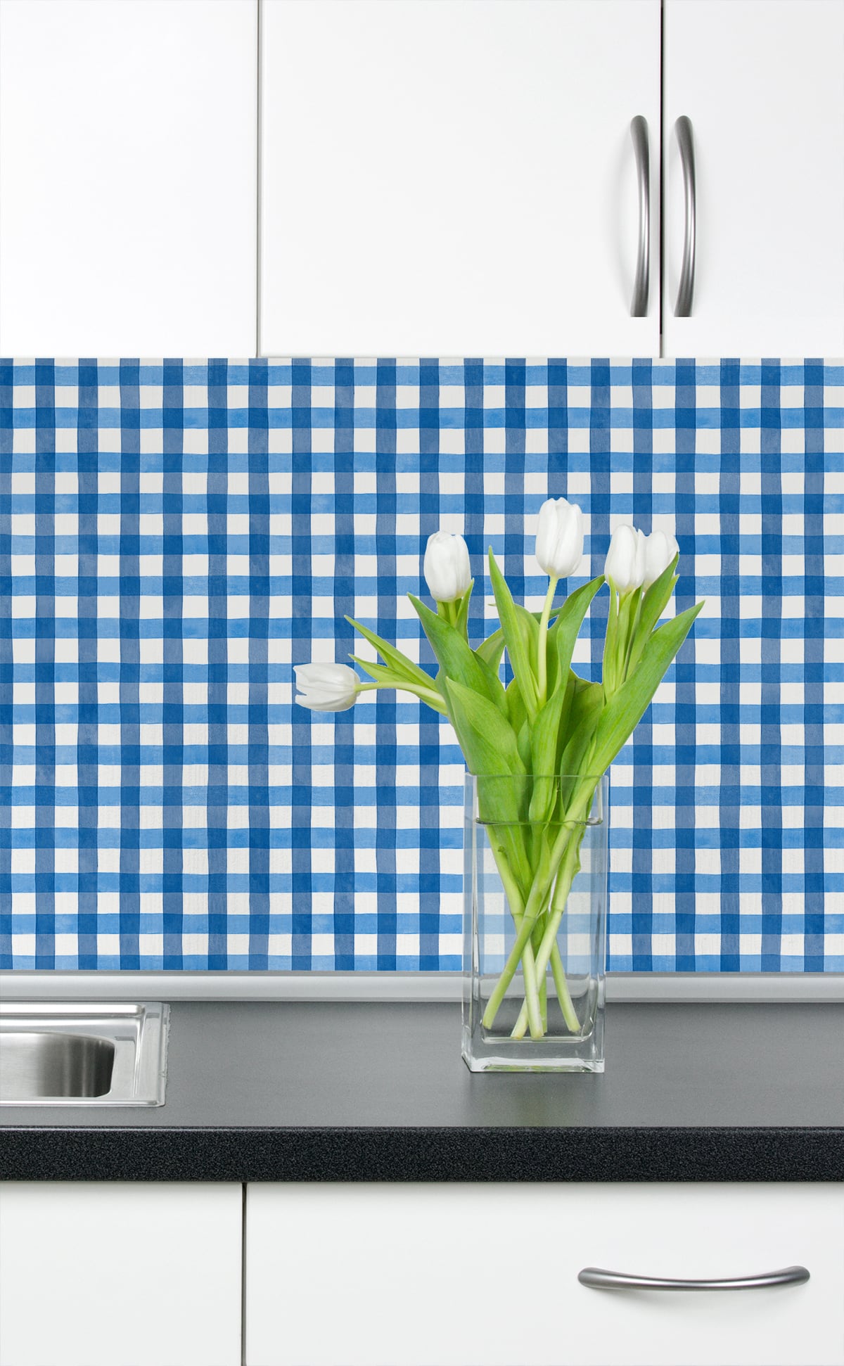 Spring Plaid Vinyl Wallpaper