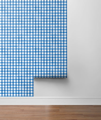 Spring Plaid Vinyl Wallpaper