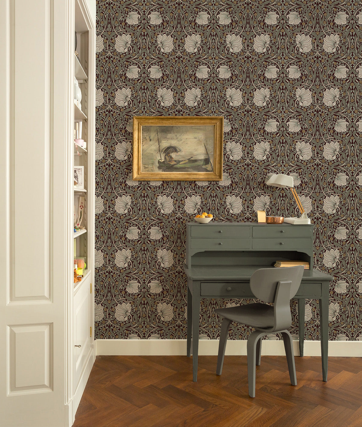 Pimpernel Floral Vinyl Wallpaper