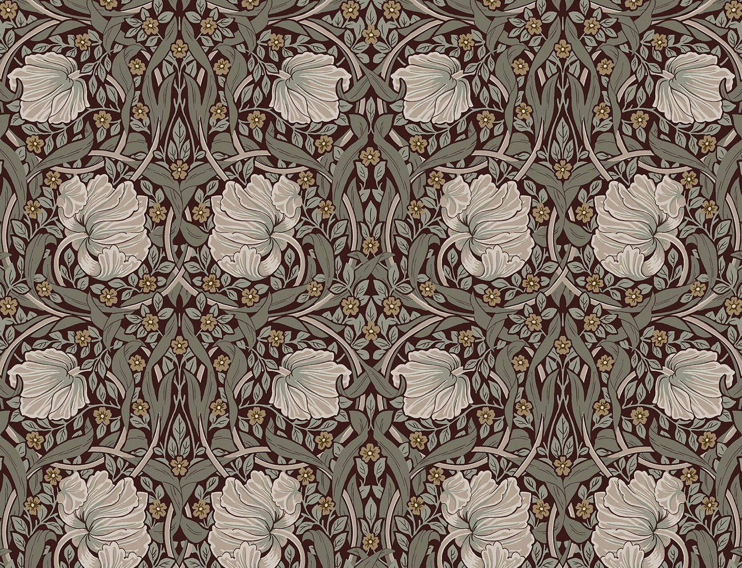 Pimpernel Floral Vinyl Wallpaper