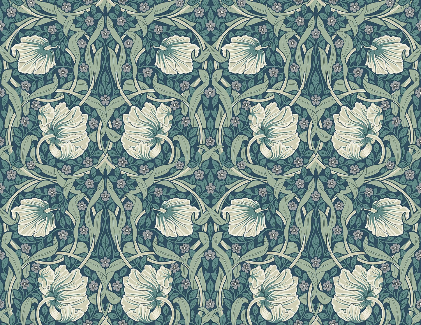 Pimpernel Floral Vinyl Wallpaper