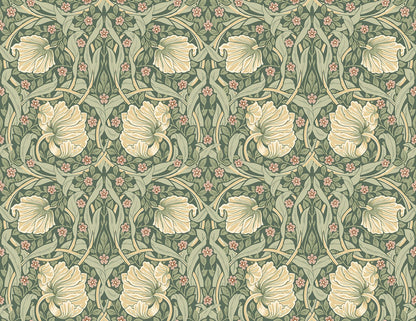 Pimpernel Floral Vinyl Wallpaper