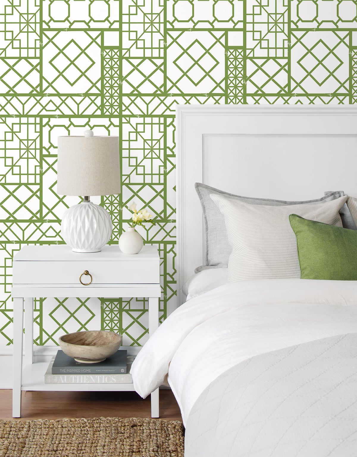 Garden Trellis Vinyl Wallpaper