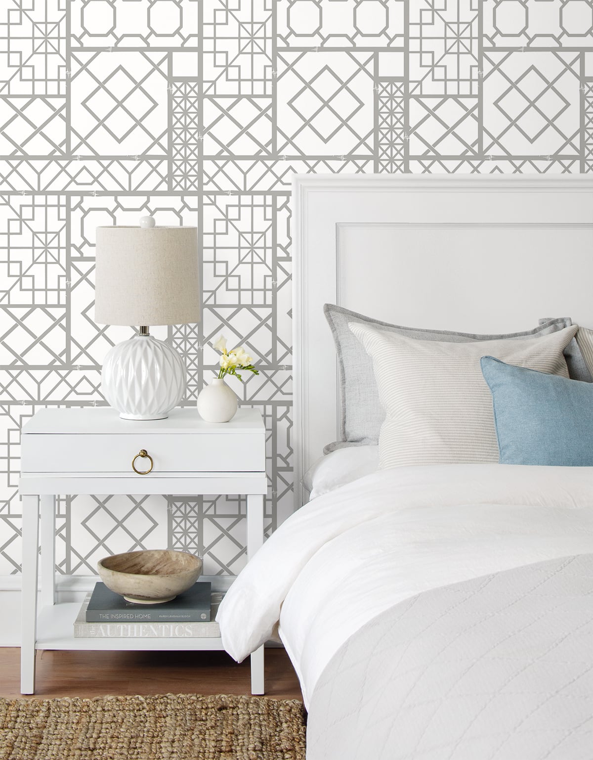 Garden Trellis Vinyl Wallpaper