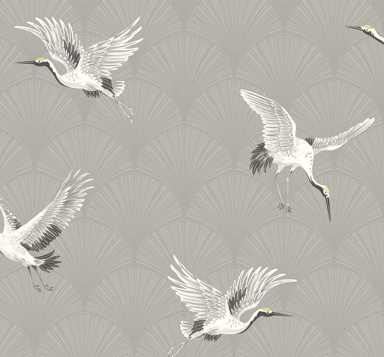 Cranes Vinyl Wallpaper