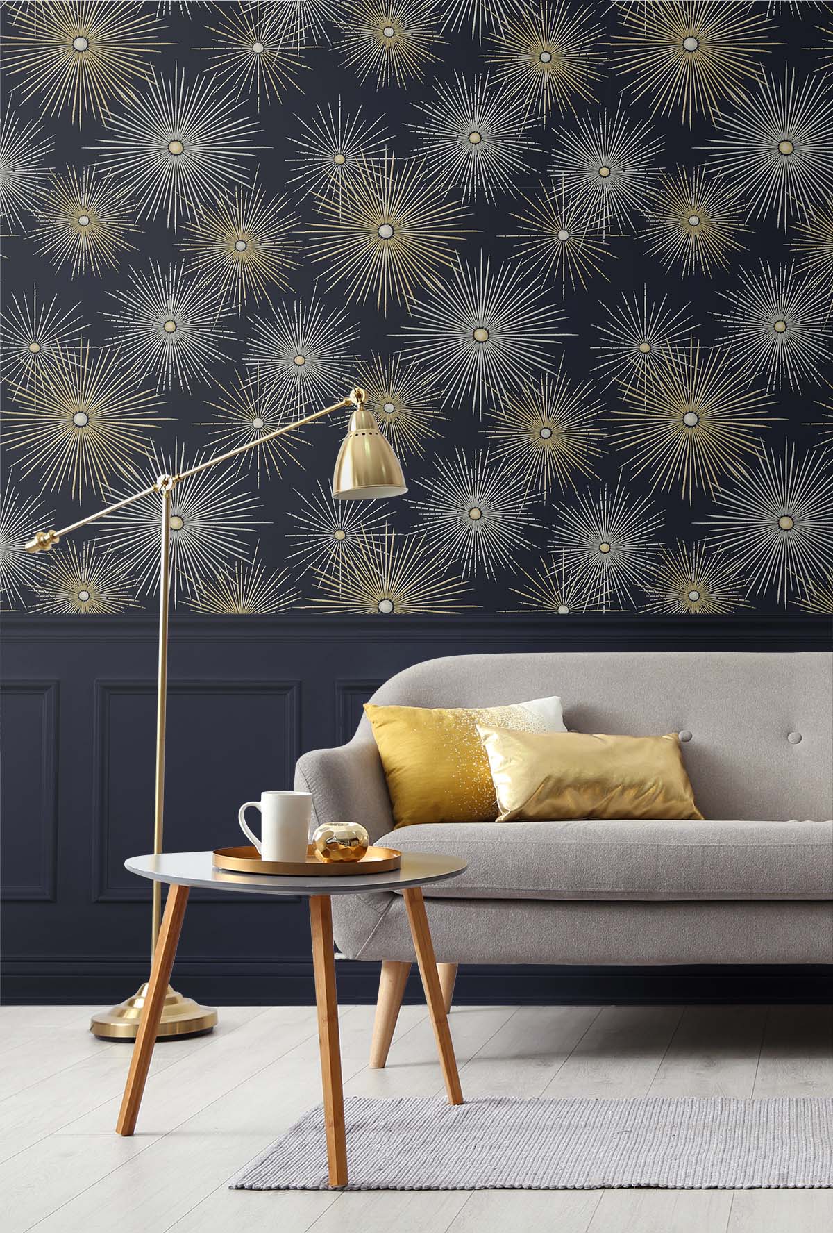 Starburst Geo Vinyl Wallpaper