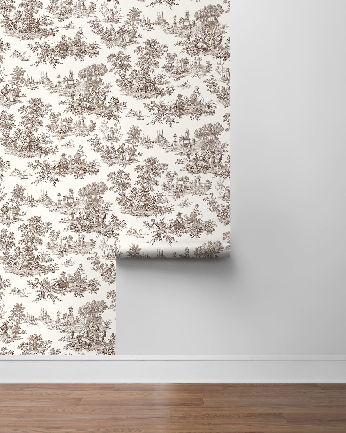 Chateau Toile Vinyl Wallpaper