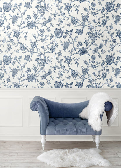 Jasmine Chinoiserie Vinyl Wallpaper