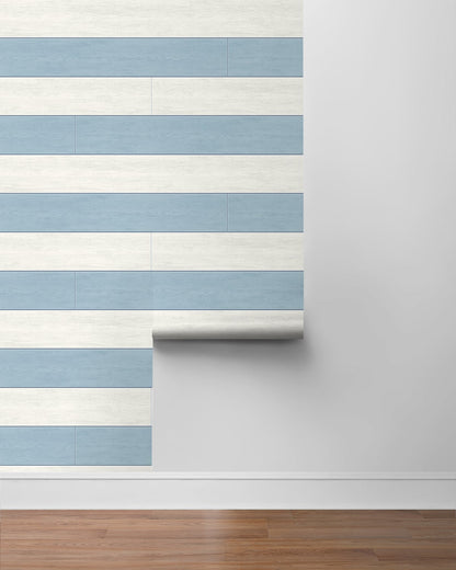 Two Toned Shiplap Vinyl Wallpaper