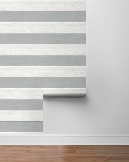 Two Toned Shiplap Vinyl Wallpaper