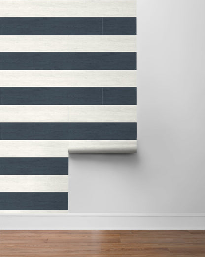 Two Toned Shiplap Vinyl Wallpaper