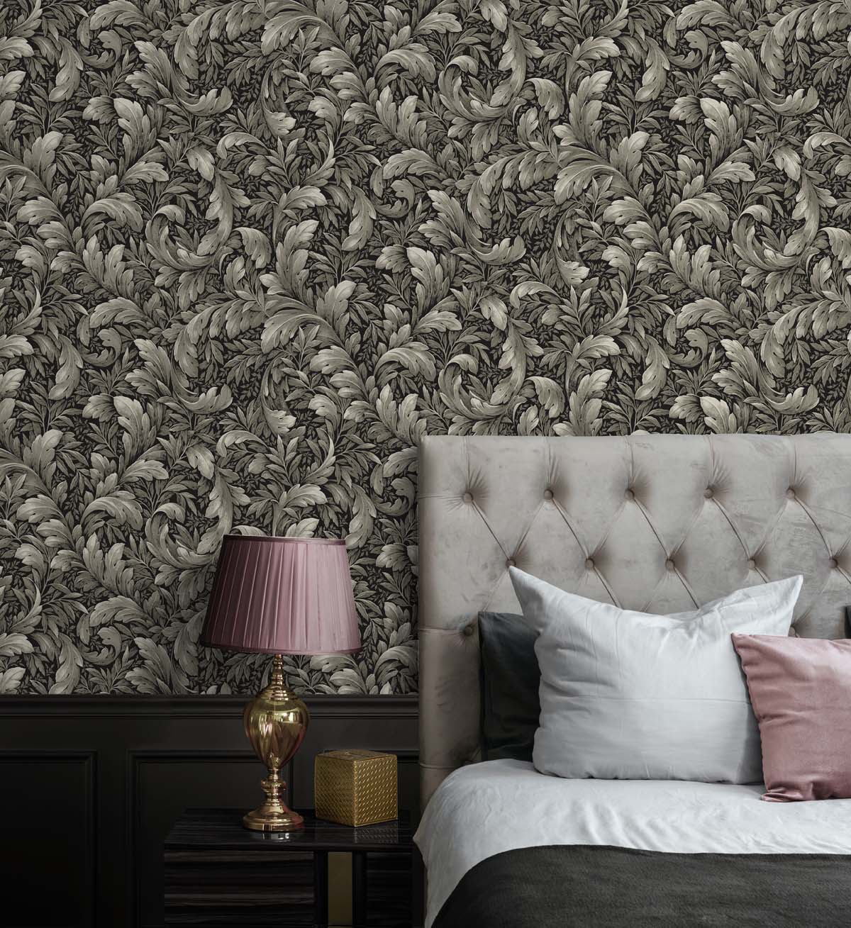 Acanthus Trail Vinyl Wallpaper