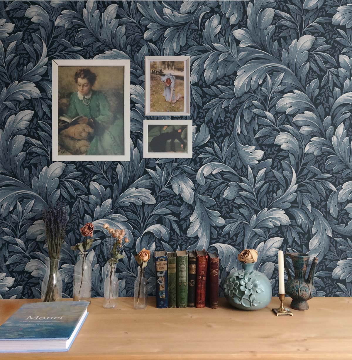 Acanthus Trail Vinyl Wallpaper