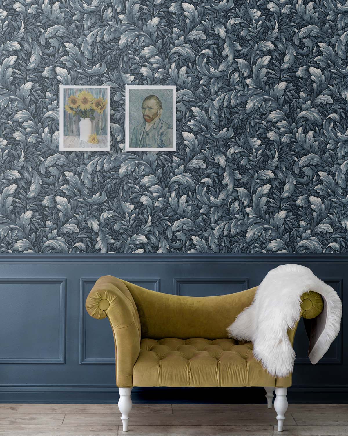 Acanthus Trail Vinyl Wallpaper