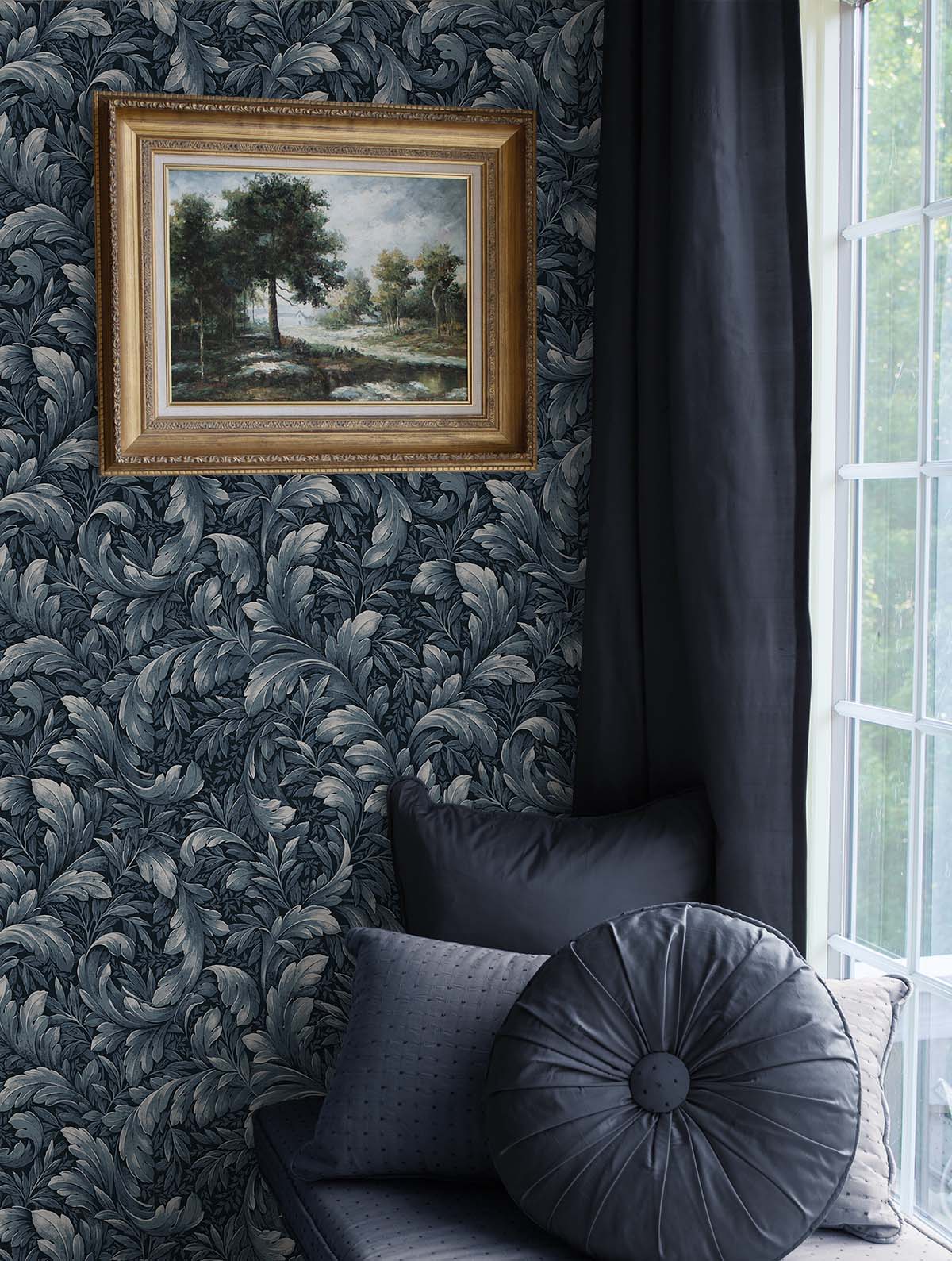 Acanthus Trail Vinyl Wallpaper