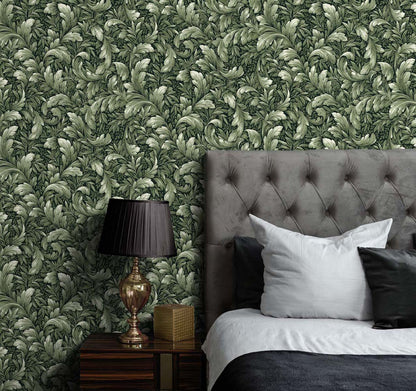 Acanthus Trail Vinyl Wallpaper