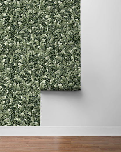 Acanthus Trail Vinyl Wallpaper