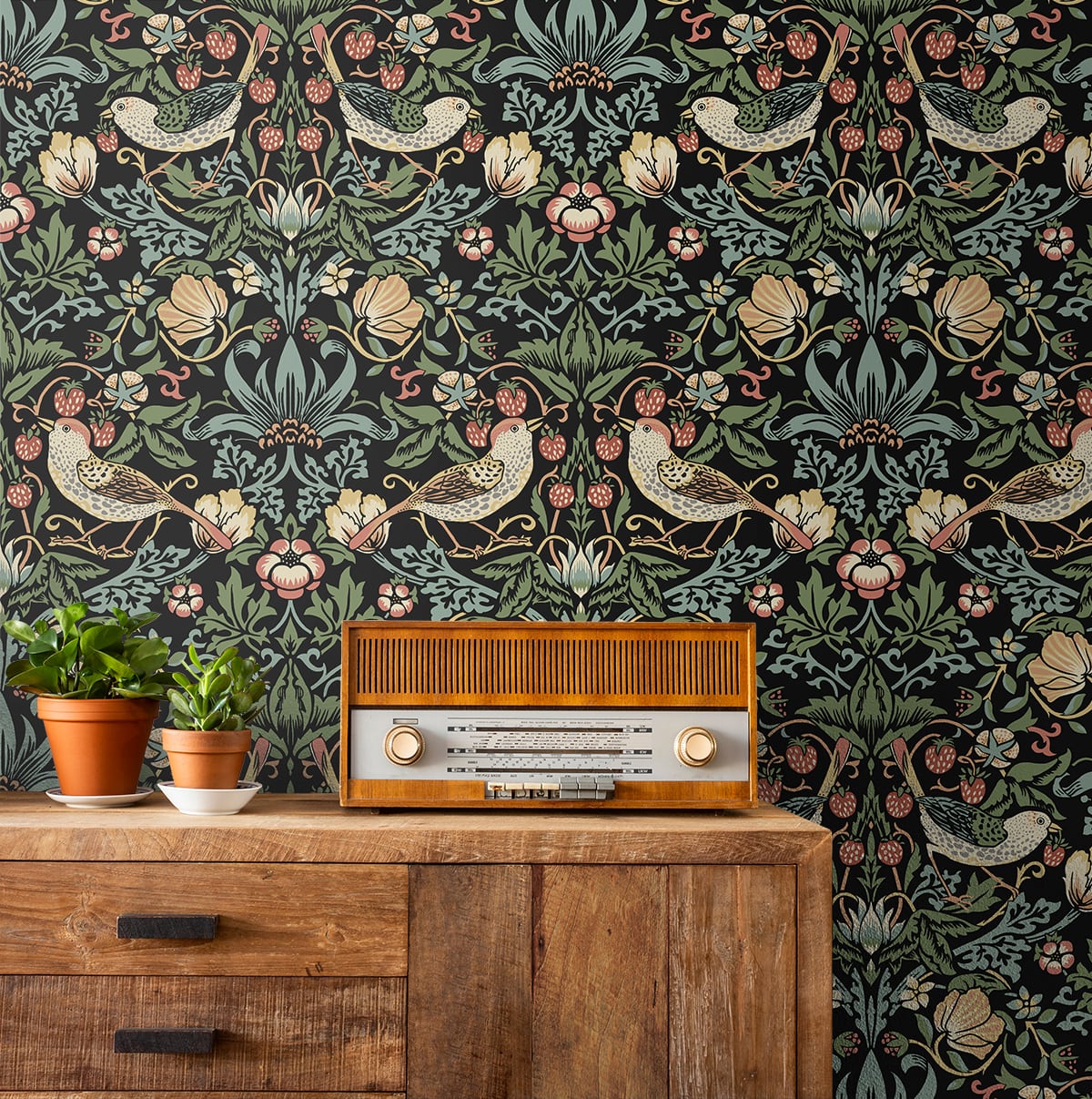 Aves Garden Vinyl Wallpaper