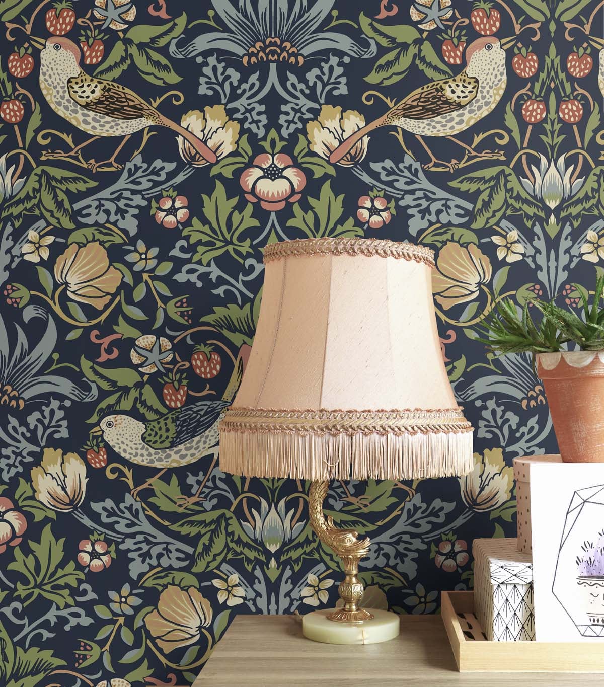 Aves Garden Vinyl Wallpaper