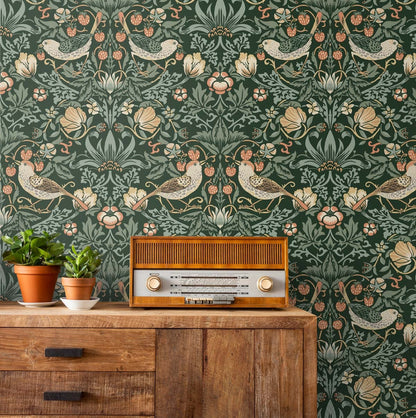 Aves Garden Vinyl Wallpaper