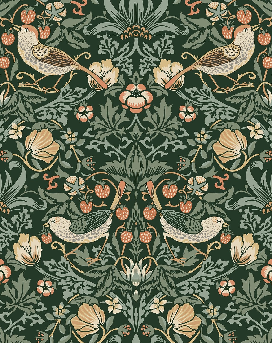 Aves Garden Vinyl Wallpaper