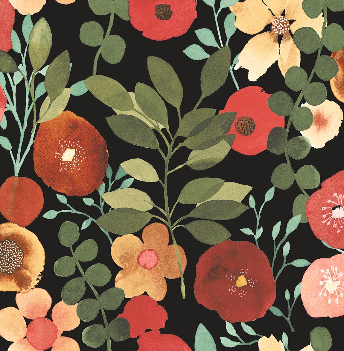 Garden Dance Vinyl Wallpaper