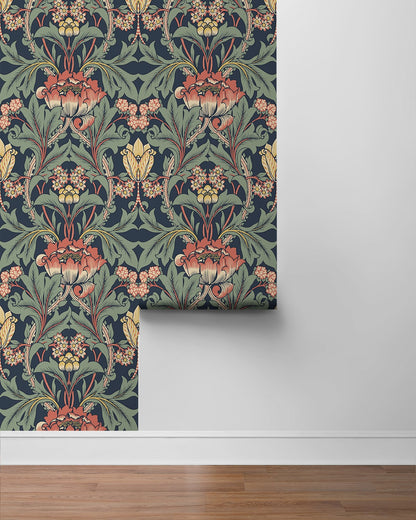 Primrose Floral Vinyl Wallpaper