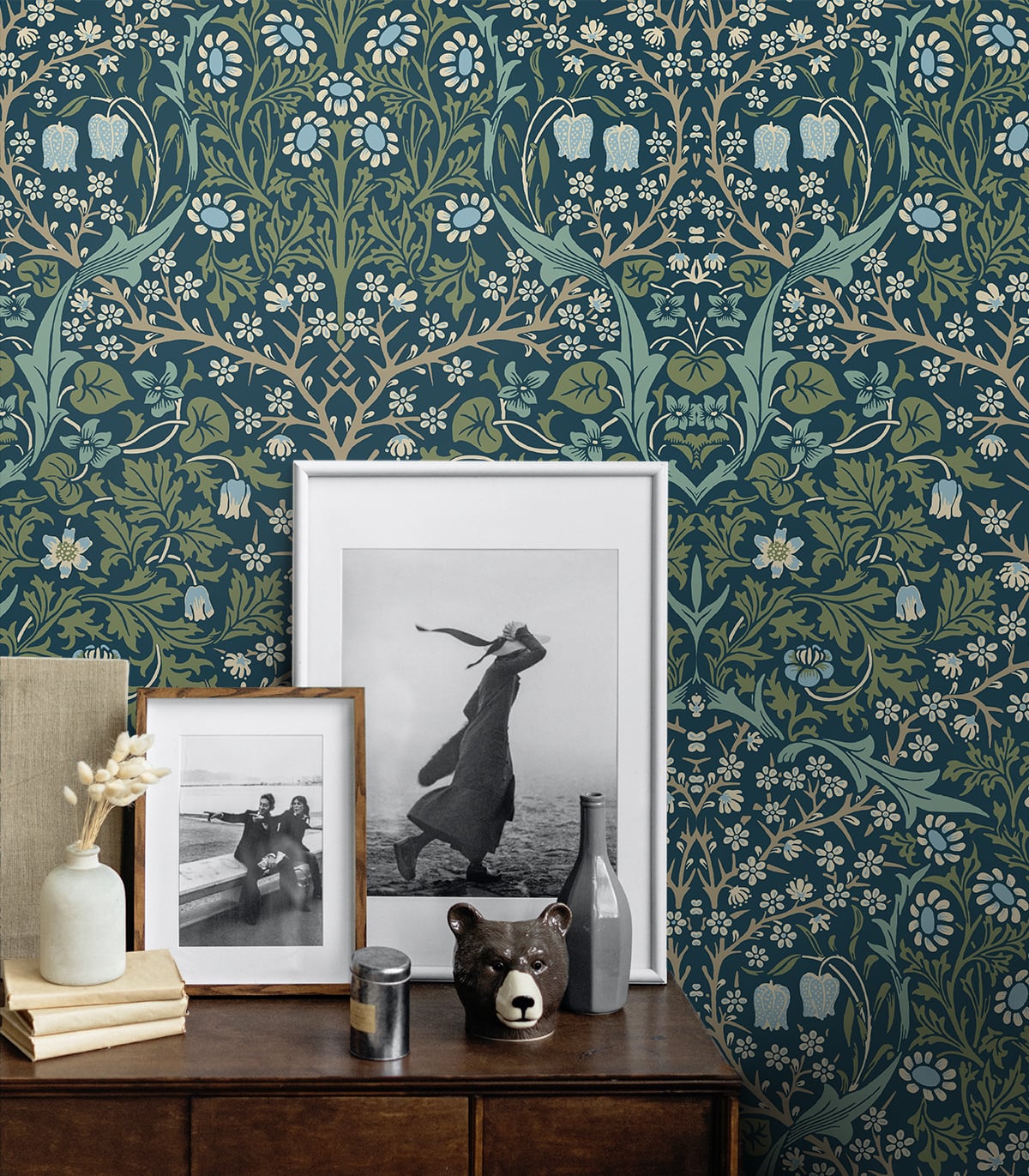 Victorian Garden Vinyl Wallpaper