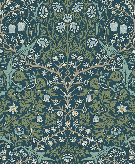 Victorian Garden Vinyl Wallpaper