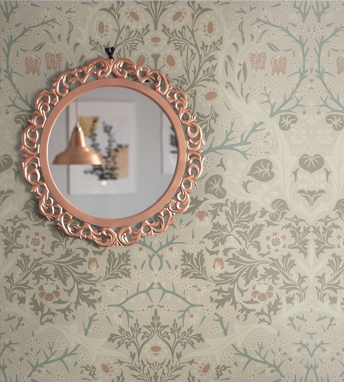 Victorian Garden Vinyl Wallpaper