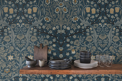 Victorian Garden Vinyl Wallpaper