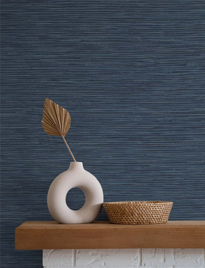 Cyrus Faux Grasscloth Vinyl Wallpaper