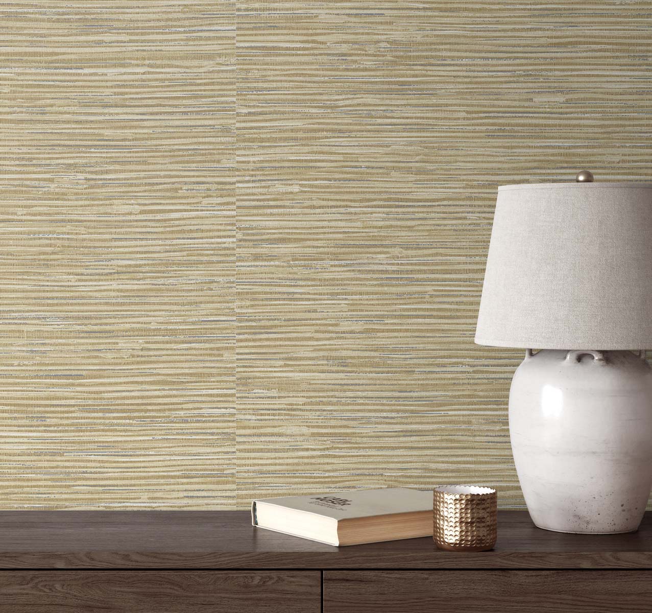 Cyrus Faux Grasscloth Vinyl Wallpaper